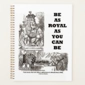 Wees zo koninklijk als je Wonderland advies kunt z Planner (Voorkant)