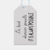 Wees zo vriendelijk mogelijk cadeaulabel (Voorkant)