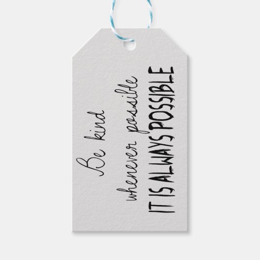 Wees zo vriendelijk mogelijk cadeaulabel (Voorkant)