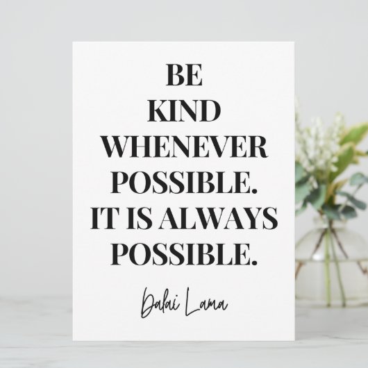 Wees zo vriendelijk mogelijk. Het is altijd mogeli Kaart (Staand voorkant)