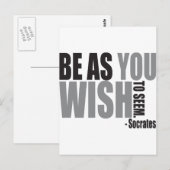Wees zoals je wilt lijken briefkaart (Voorkant / Achterkant)
