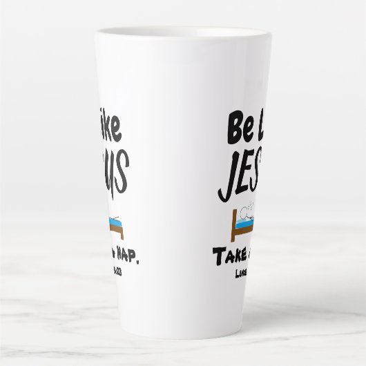 Wees zoals Jezus Latte Mok (Voorkant)