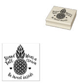Wees zoet binnen ananas rubberen kunststempel rubberstempel (Gestempeld)