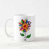 Wees zonnebloem - Autisme Awareness Koffiemok (Links)