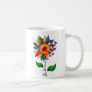 Wees zonnebloem - Autisme Awareness Koffiemok
