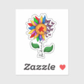 Wees zonnebloem - Autisme Awareness Sticker (Vel)
