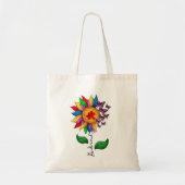 Wees zonnebloem - Autisme Awareness Tote Bag (Voorkant)