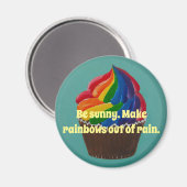 Wees zonnig magneet (Voorkant / Achterkant)