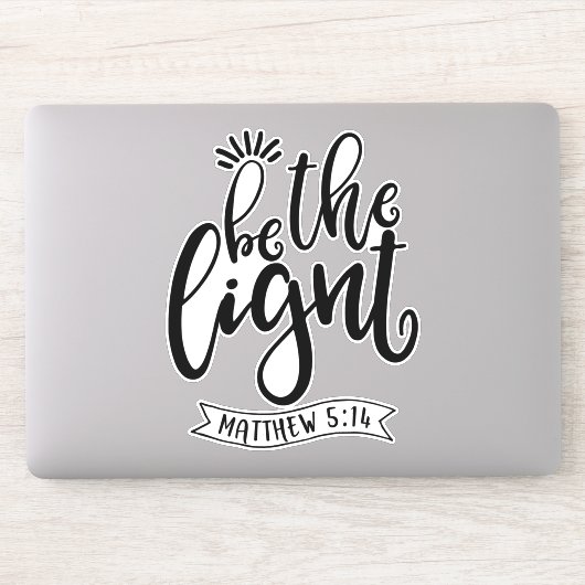 Wees zout en licht sticker (Computer)