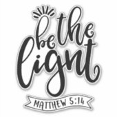 Wees zout en licht sticker (Voorkant)