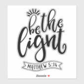 Wees zout en licht sticker (Vel)