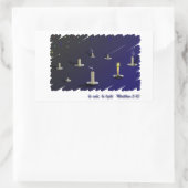 Wees zout, wees licht rechthoekige sticker (Tas)