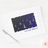 Wees zout, wees licht rechthoekige sticker (Envelop)