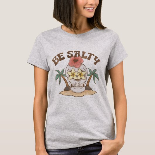 Wees zout zomer t-shirt cadeau idee (Voorkant)