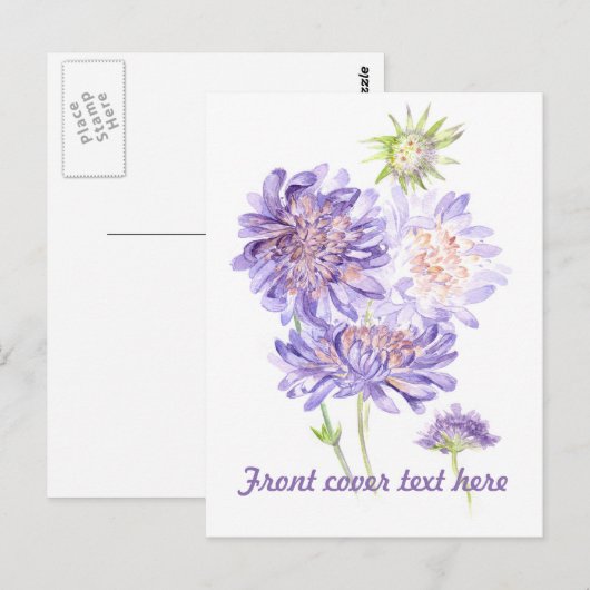 weesbloemen briefkaart (Voorkant / Achterkant)