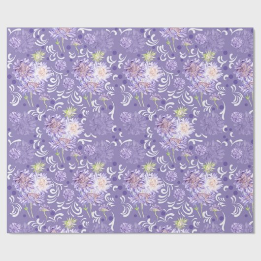 weesbloemen cadeaupapier (Vlak)