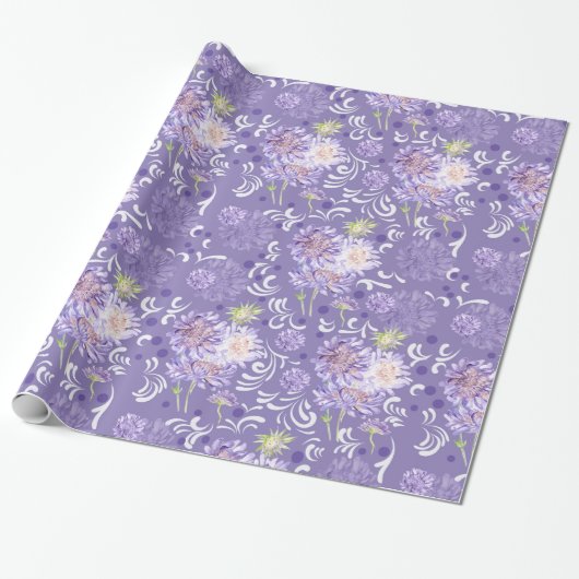 weesbloemen cadeaupapier (Uitgerold)