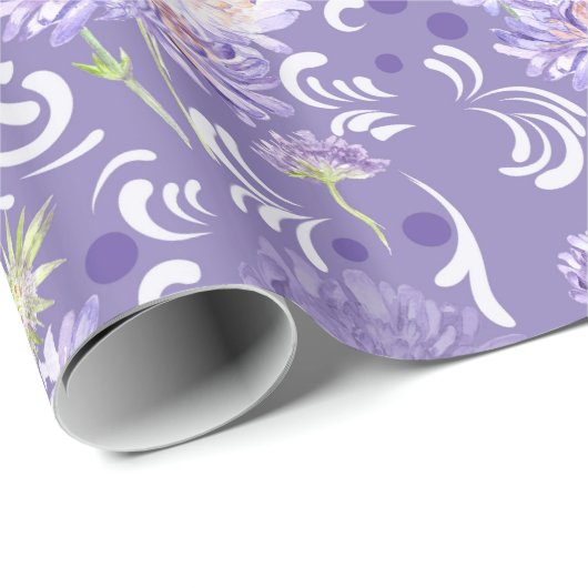 weesbloemen cadeaupapier (Rol Hoek)