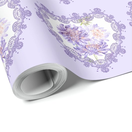 weesbloemen cadeaupapier (Rol Hoek)