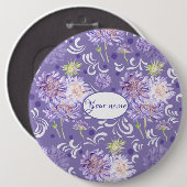 weesbloemen ronde button 6,0 cm (Voorkant /achterkant)