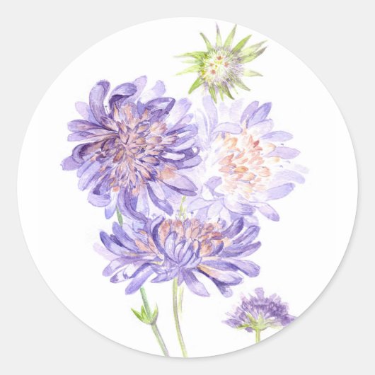 weesbloemen ronde sticker (Voorkant)