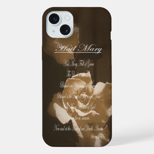 Weesgegroet Gebed iPhone Hoesje (Achterkant)