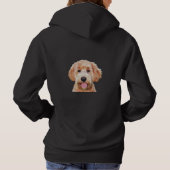 Weeshemd met gouden doodle, voor dames hoodie (Achterkant)