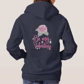 Weeshemd voor dames met als basisch gebogen hoodie (Achterkant)