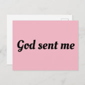 Weeskind Black Allison citaat God stuurde me Briefkaart (Voorkant / Achterkant)