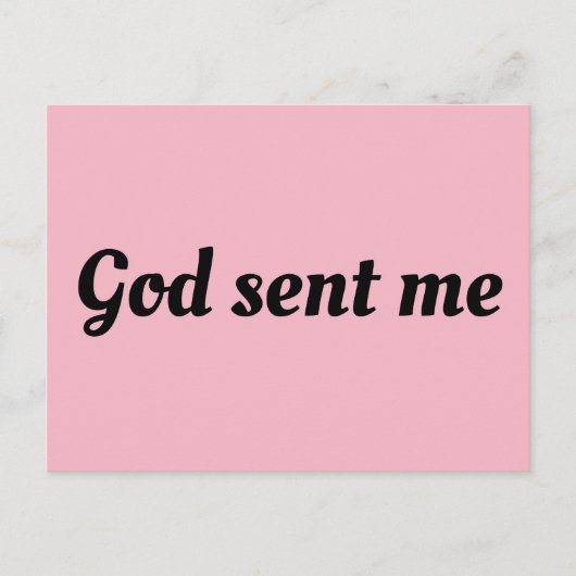 Weeskind Black Allison citaat God stuurde me Briefkaart (Voorkant)