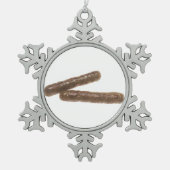 Weeskoppelingen Tin Sneeuwvlok Ornament (Voorkant)