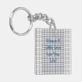 Weesliefde Sleutelhanger (Voorkant Links)