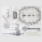 Weespapier voor loskoppeling van script tissuepapier (Voorkant)