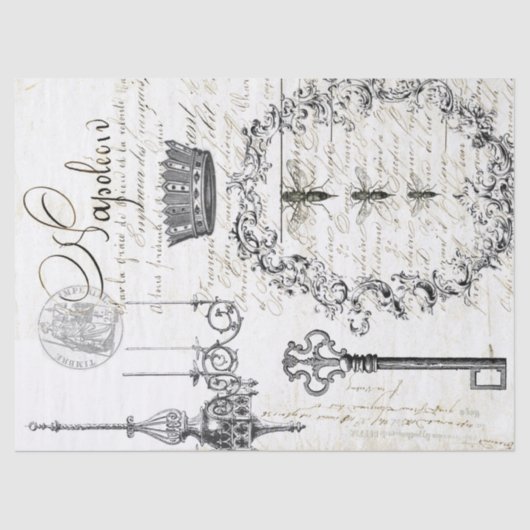 Weespapier voor loskoppeling van script tissuepapier (Voorkant)