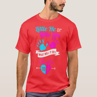 Weest Little He of Little she Auntie to be Gende T-shirt