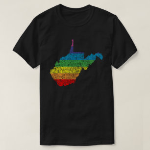 weest virginia rainbow t-shirt