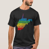 weest virginia rainbow t-shirt (Voorkant)