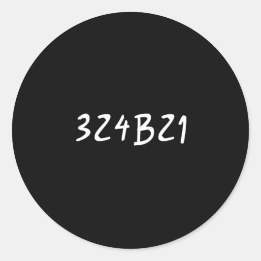 Weeszwarte sticker - Cosima black 324b21 (Voorkant)