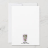 weet 16: Satin-look met roze harten Kaart (Achterkant)