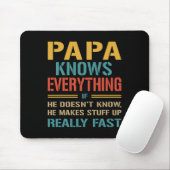 Weet Alles Grappig Vaderdag Cadeau Voor Papa Muismat (Met muis)