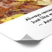 Weet altijd dat je uniek bent. poster (Hoek)