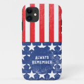 Weet altijd nog dat Veteran Red White Case-Mate iPhone Case (Achterkant)