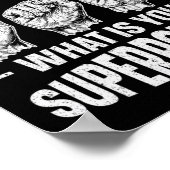 Weet ASL wat is uw Superpower Awareness Sign LA Poster (Hoek)