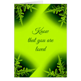 Weet dat je gek bent op neongroene kaart