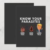 Weet dat je parasieten bent Anti-Trump Humor Polit Aankondiging (Voorkant / Achterkant)