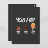 Weet dat je parasieten bent Anti-Trump Humor Polit Briefkaart (Voorkant / Achterkant)