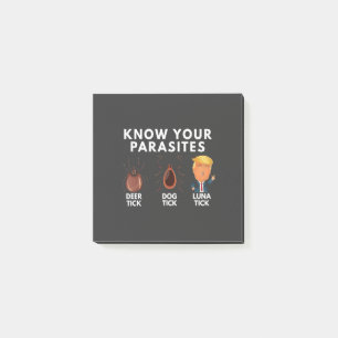 Weet dat je parasieten bent Anti-Trump Humor Polit Post-it® Notes