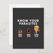 Weet dat je parasieten bent Anti-Trump Humor Polit Uitnodiging Briefkaart (Voorkant / Achterkant)