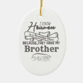 Weet dat ze een mooie plek hebben... keramisch ornament (Voorkant)