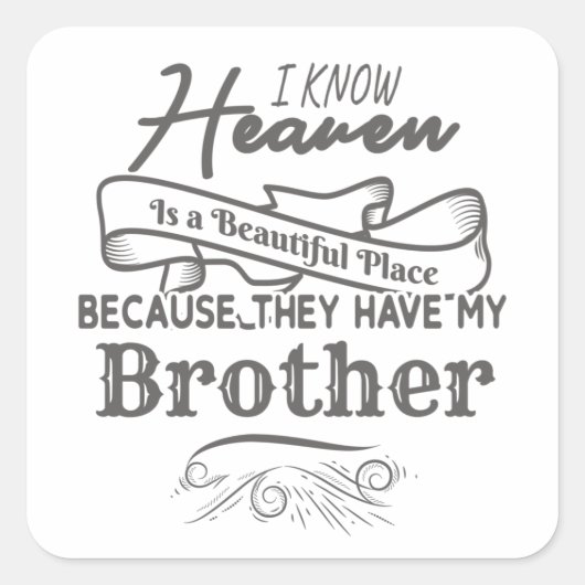 Weet dat ze een mooie plek hebben... vierkante sticker (Voorkant)